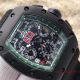 2017 Clone Richard Mille RM011 Chronograph Watch Black Case Green Inner rubber  (3)_th.jpg